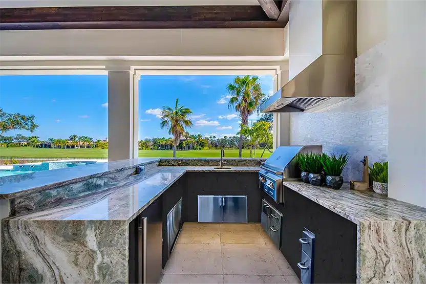 Granite and Marble Outdoor Kitchen