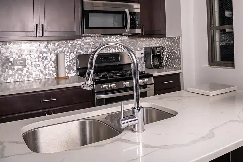 quartz kitchen countertop